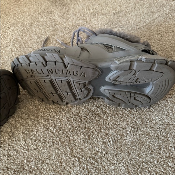 BALENCIAGA Faux Fur Track Athletic Sneakers - Picture 15 of 15